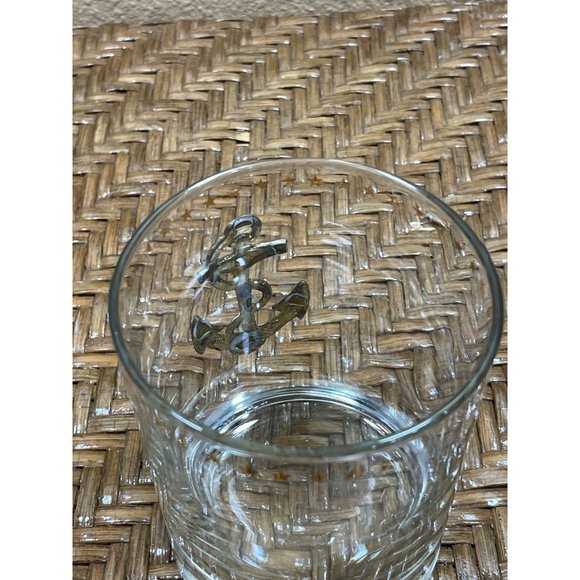 Vintage George Briard Gold Encrusted Anchor Old Fashion Glass - Picture 6 of 7